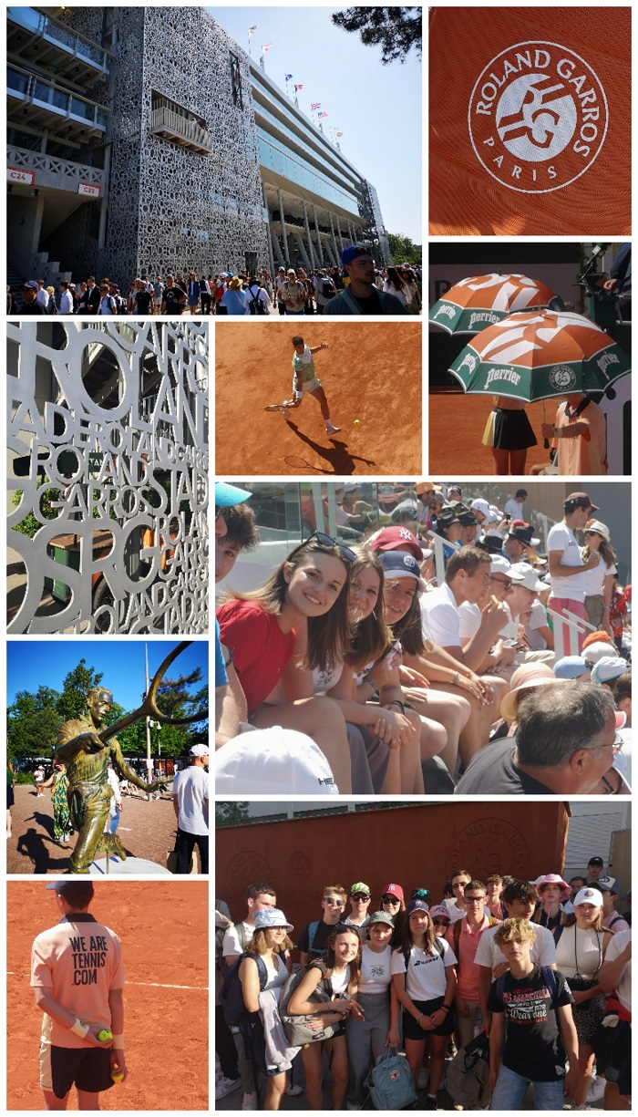 A LA UNE : (EPS) SORTIE A ROLAND GARROS - Dans le cadre de "Génération 2024" et en partenariat avec le club de tennis de Venarey, 30 élèves...